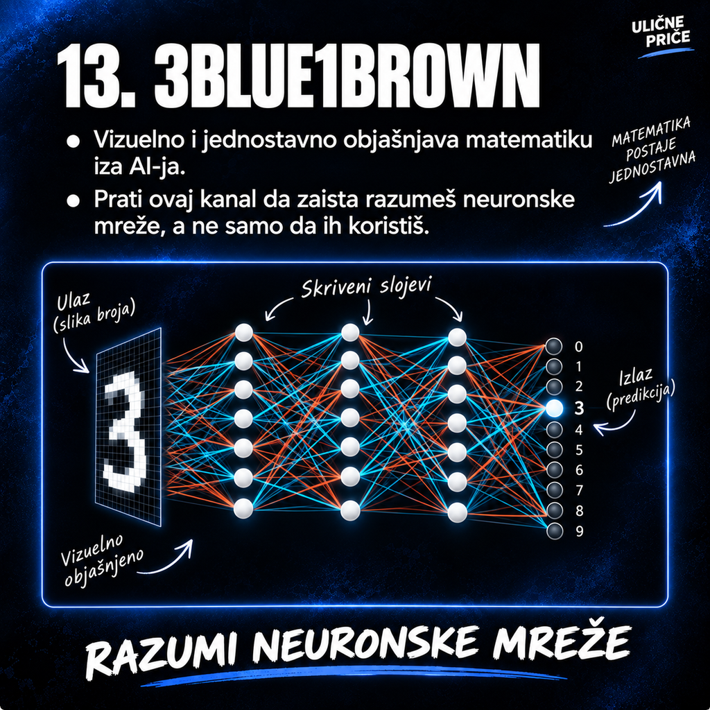 3Blue1Brown — možda najlepši način da konačno razumete neuronske mreže