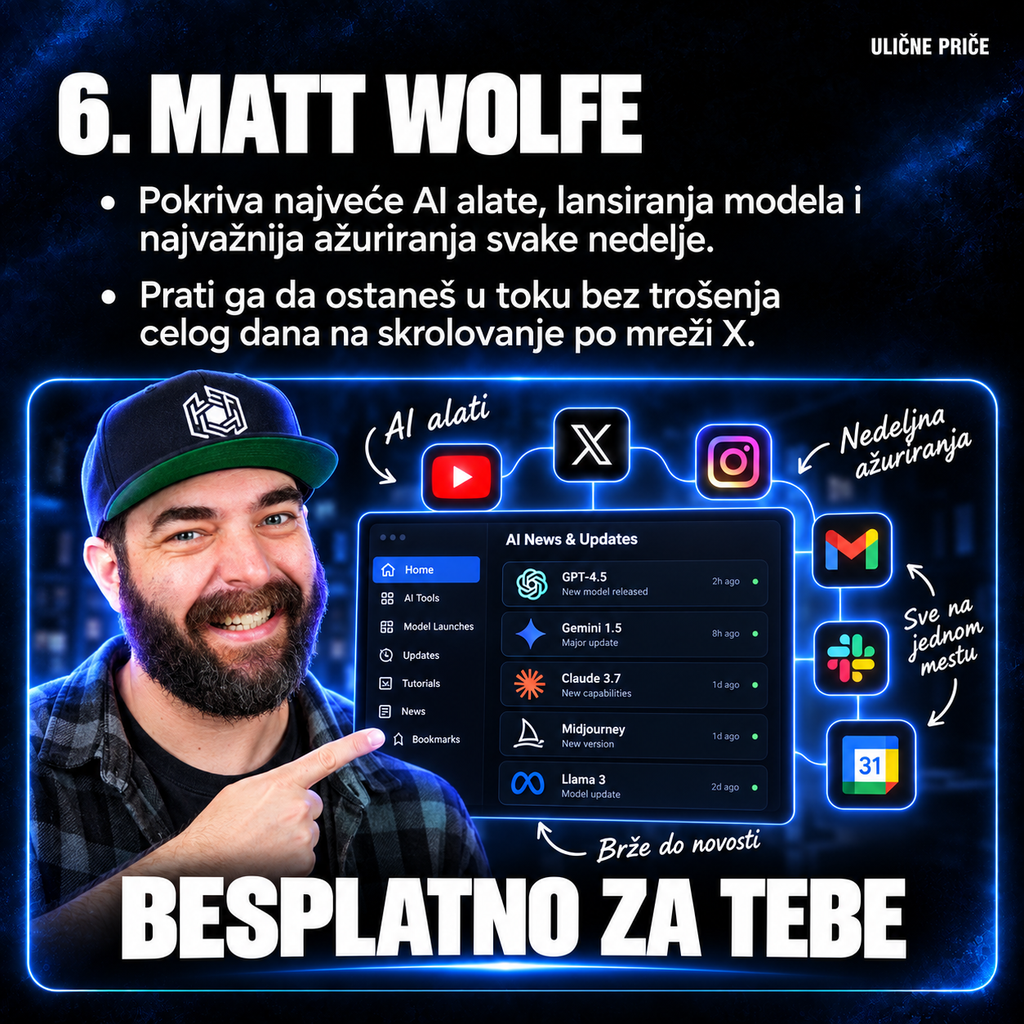 Matt Wolfe — za ljude koji nemaju vremena da svakog jutra prate 50 AI naloga