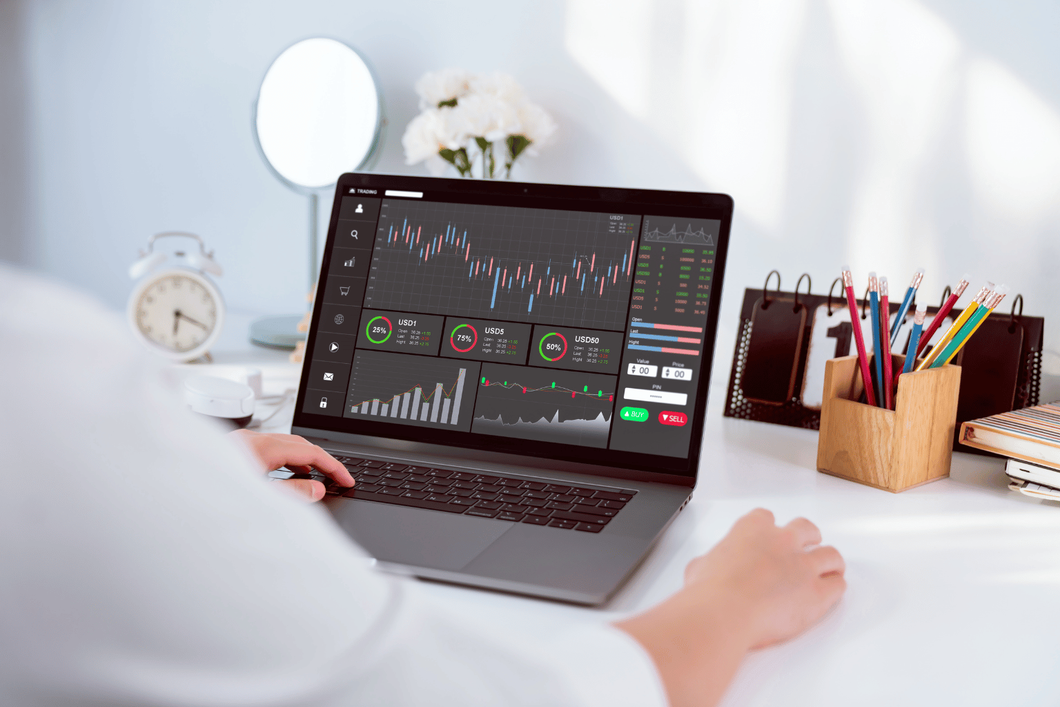 Ilustracija finansijskog planiranja i investiranja